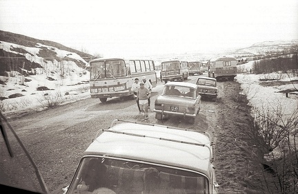 Долина Славы 1977 год.Прибытие автоколонны.