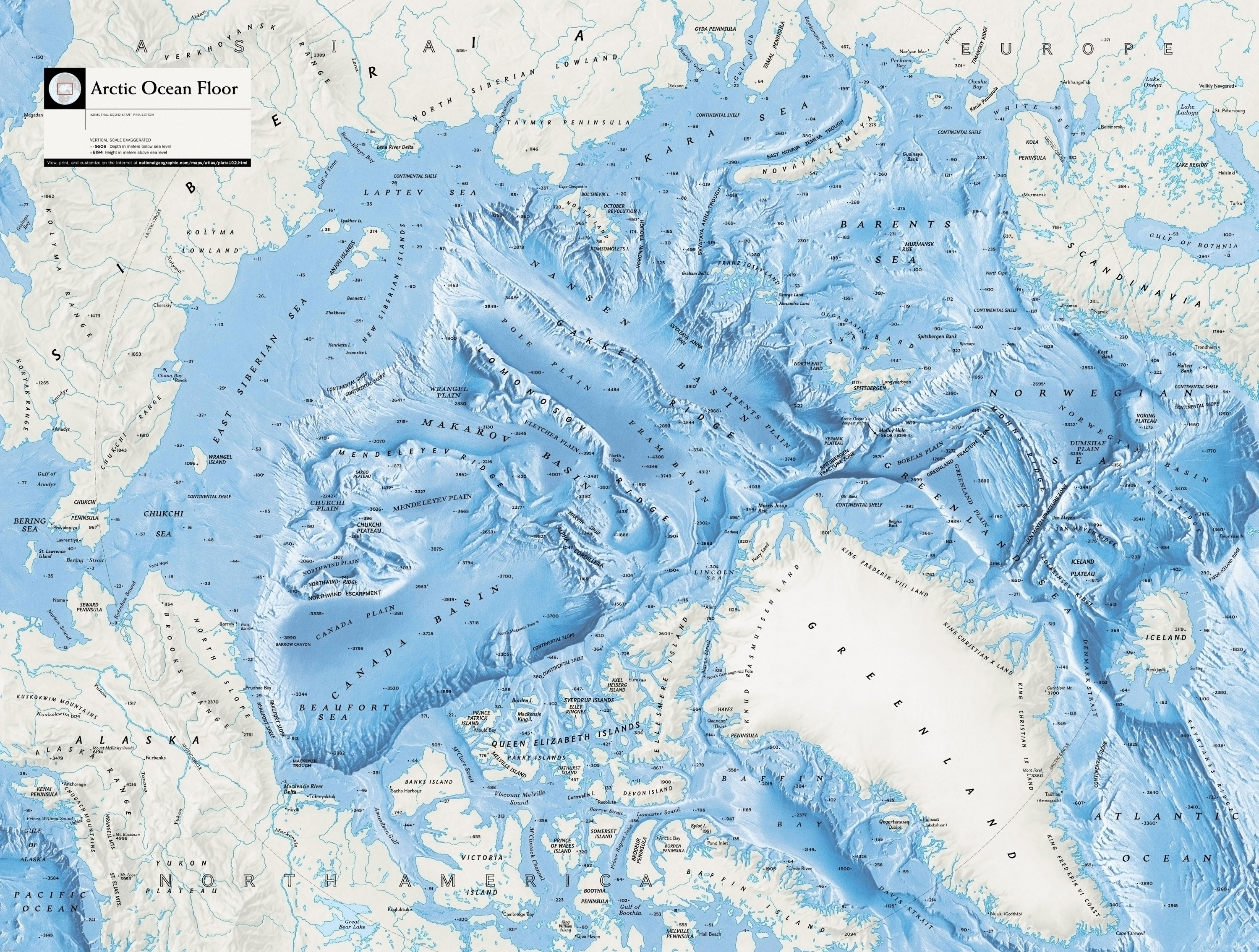 Бассейны мировых океанов. Рельеф дна Северного Ледовитого океана. Северный Ледовитый океан рельеф дна океана. Арктика Северный Ледовитый океан. Карта дна Северного Ледовитого океана.