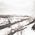 Долина Славы 1977 год. Вид с сопки на автодорогу.